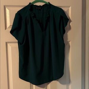 41 Hawthorn Teal V-Neck Blouse